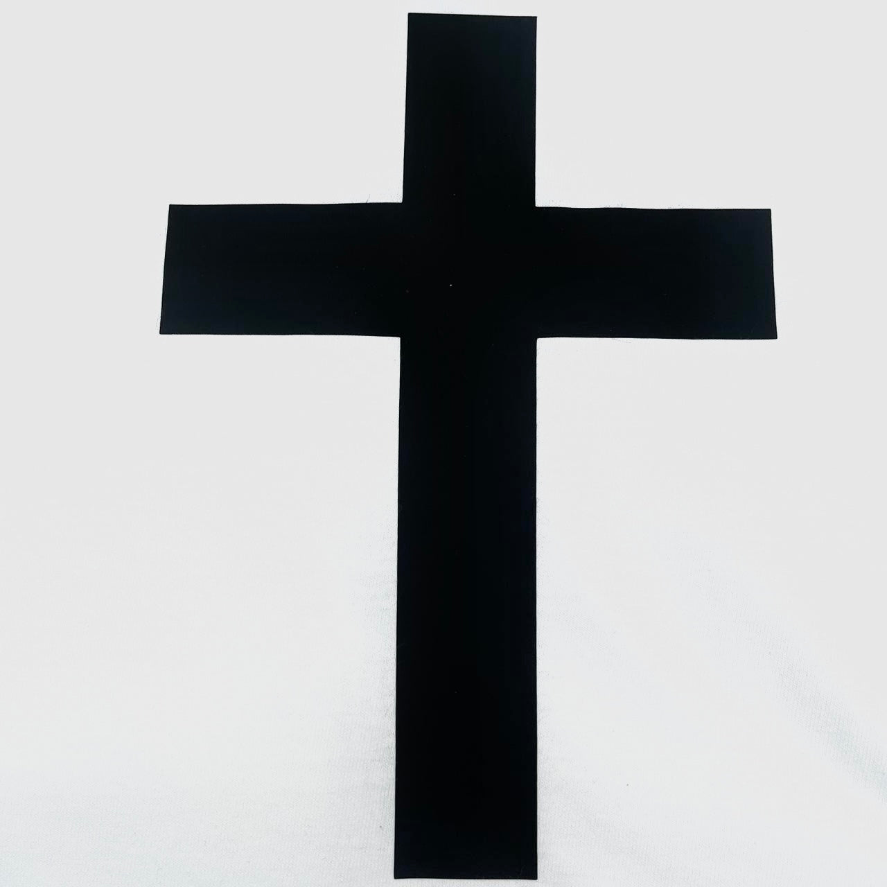 Black Cross White-off-the-shoulder Top