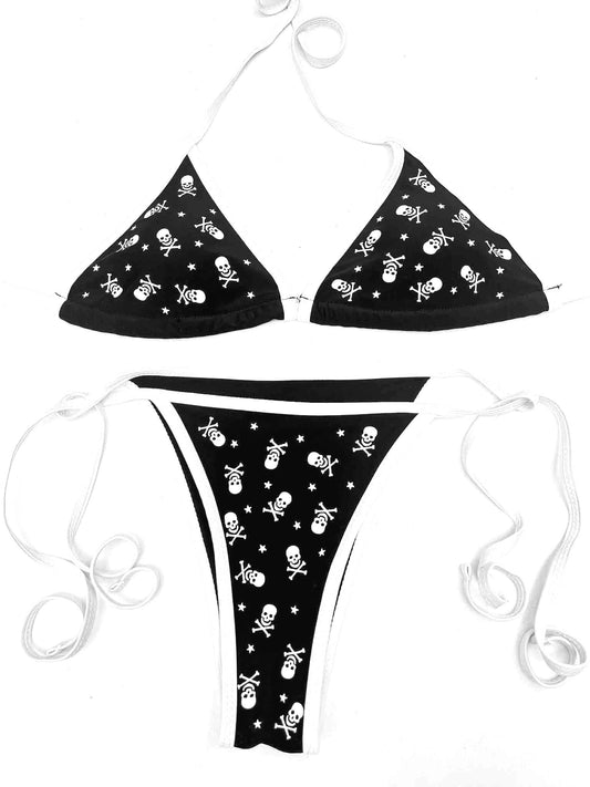 Front View: Cute Skulls Bikini