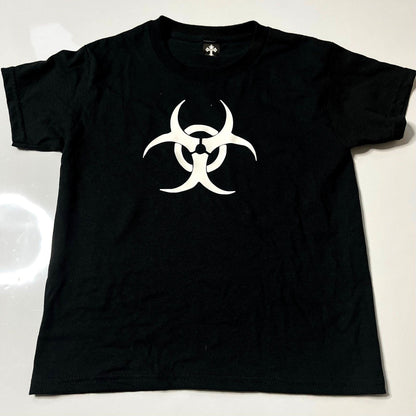 Biohazard Toxic Waste Symbol Graphic T-Shirt Alt Cyber Grunge