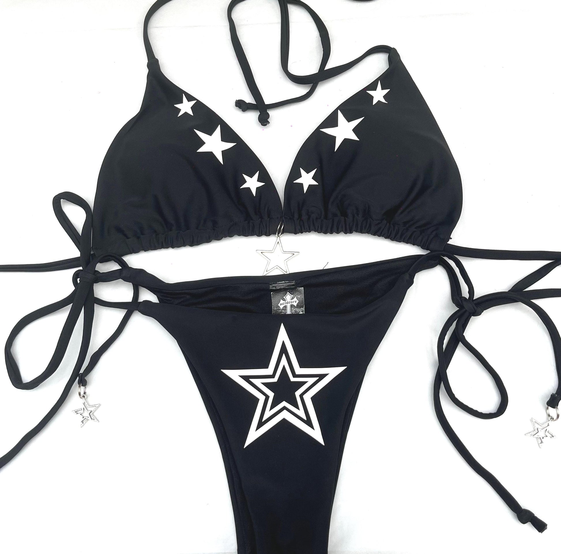 Front View: Festival Y2k Stars Bikini