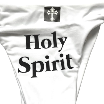 Edgy Holy Spirit Father Son Bikini White Swimsuit Women’s