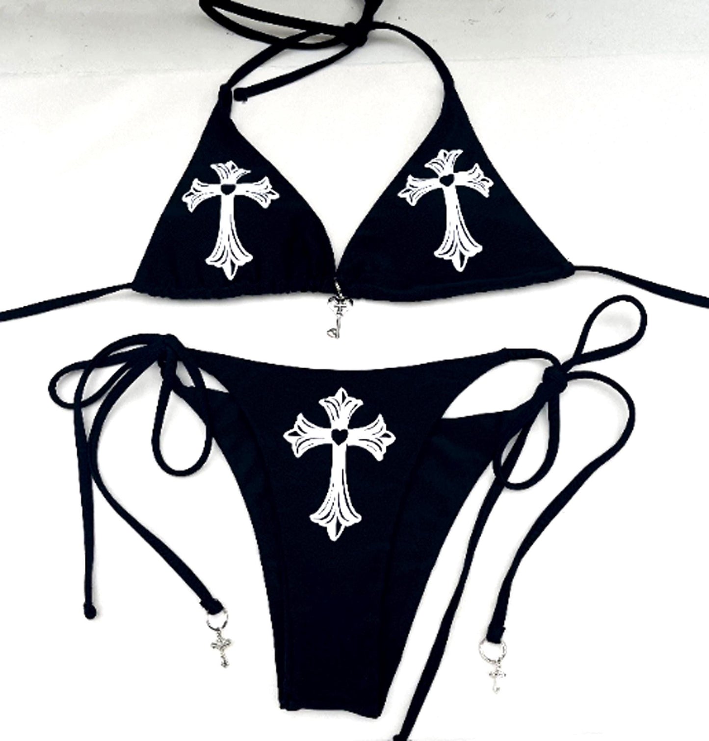 Gothic Cross Rave Set Bikini