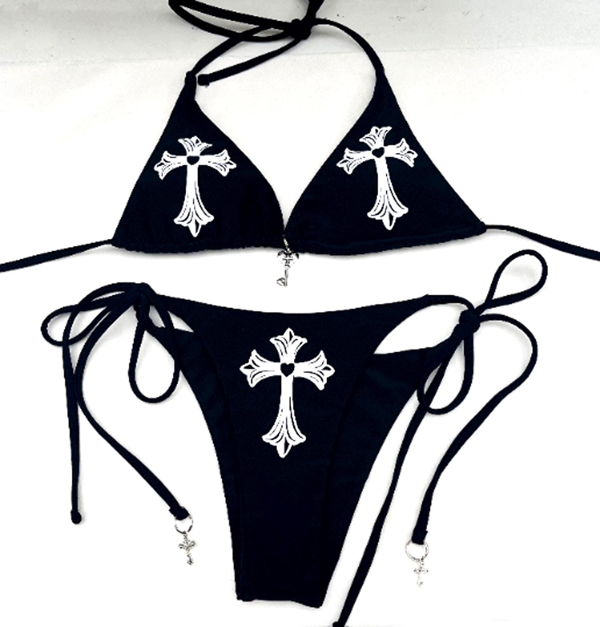 Gothic Cross Rave Set Bikini