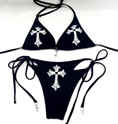 Gothic Cross Rave Set Bikini