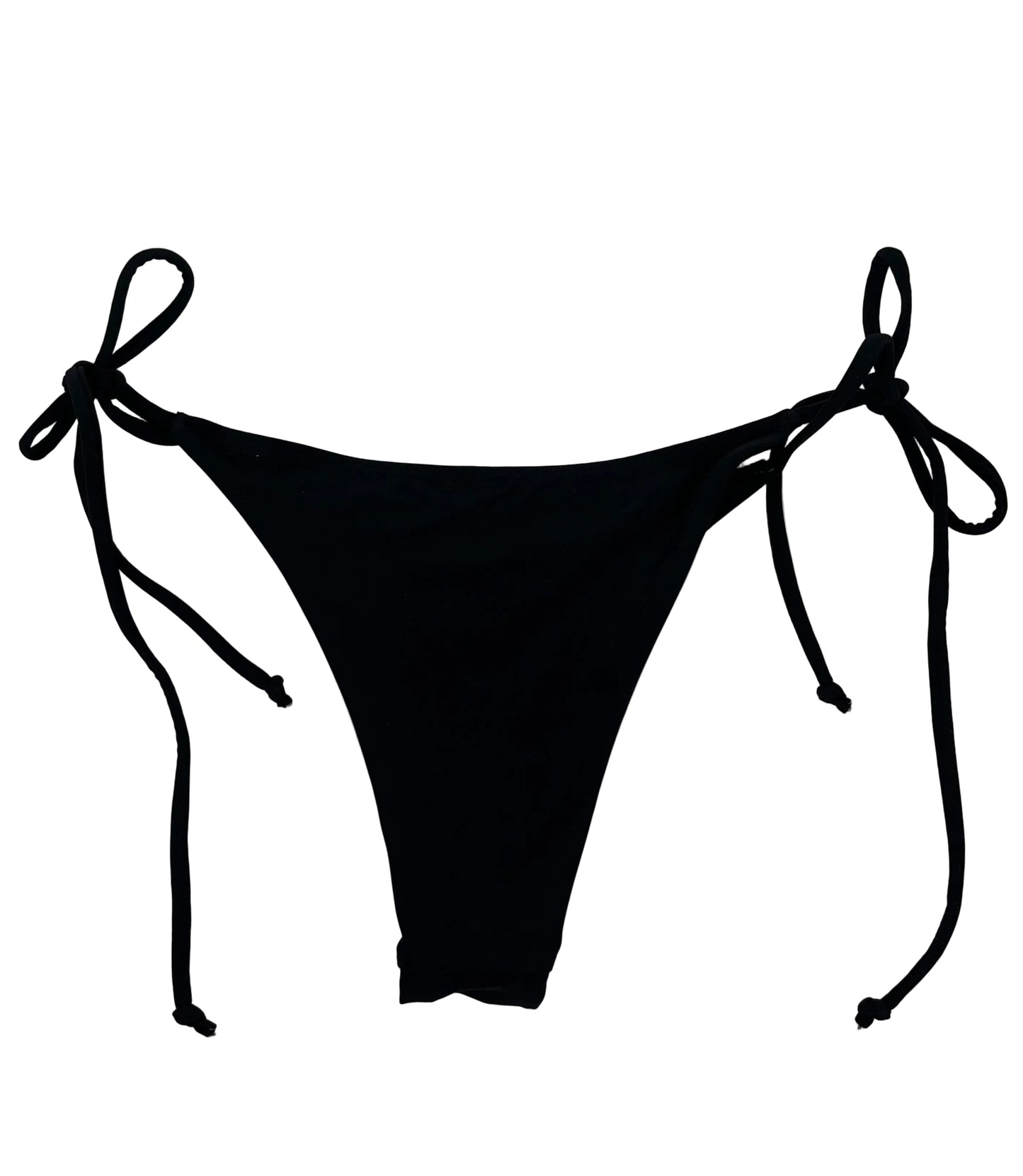 Aquamarine Anchor String Black Bikini Bottoms