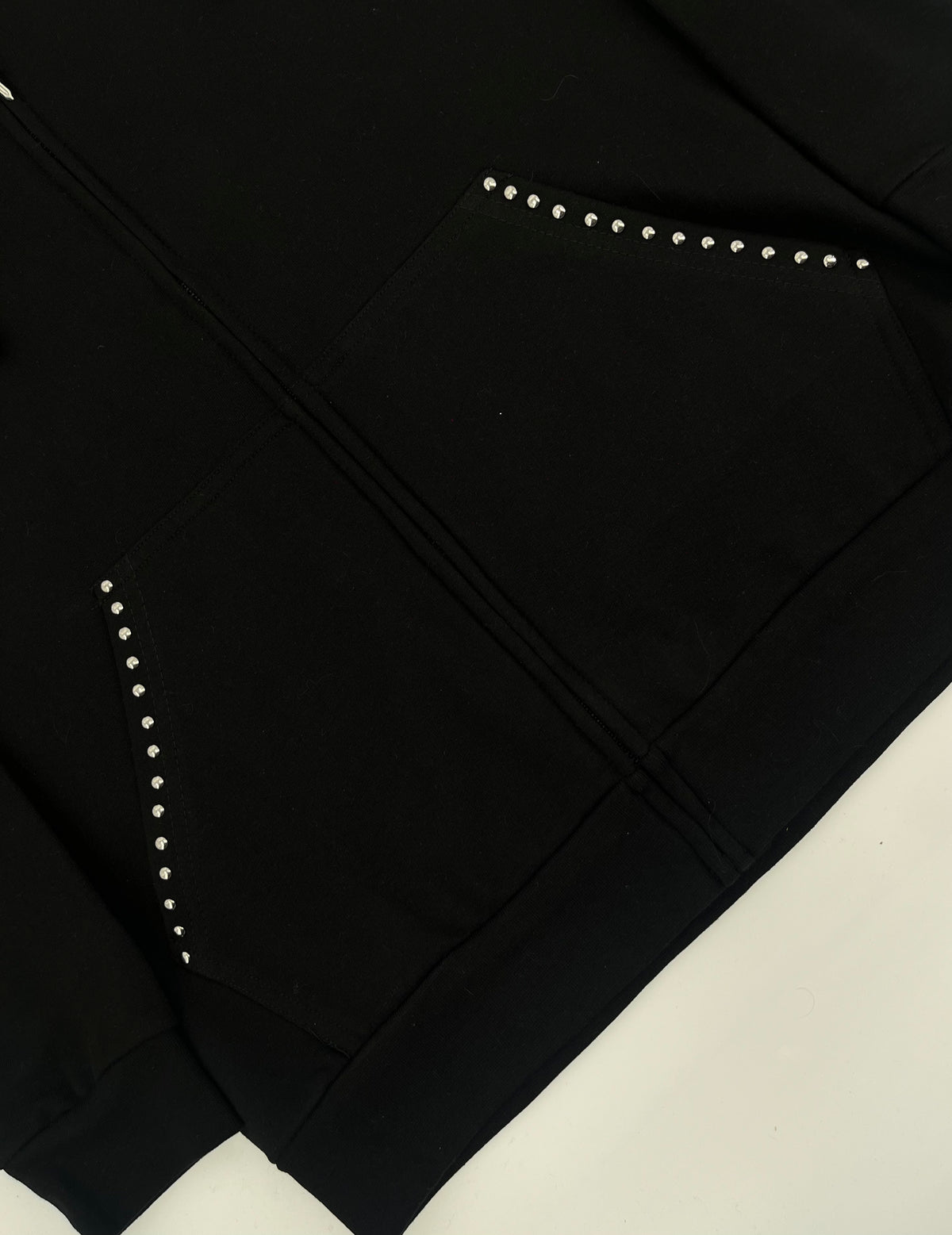 Gothic Dome Studded Grunge Zip Up Hoodie