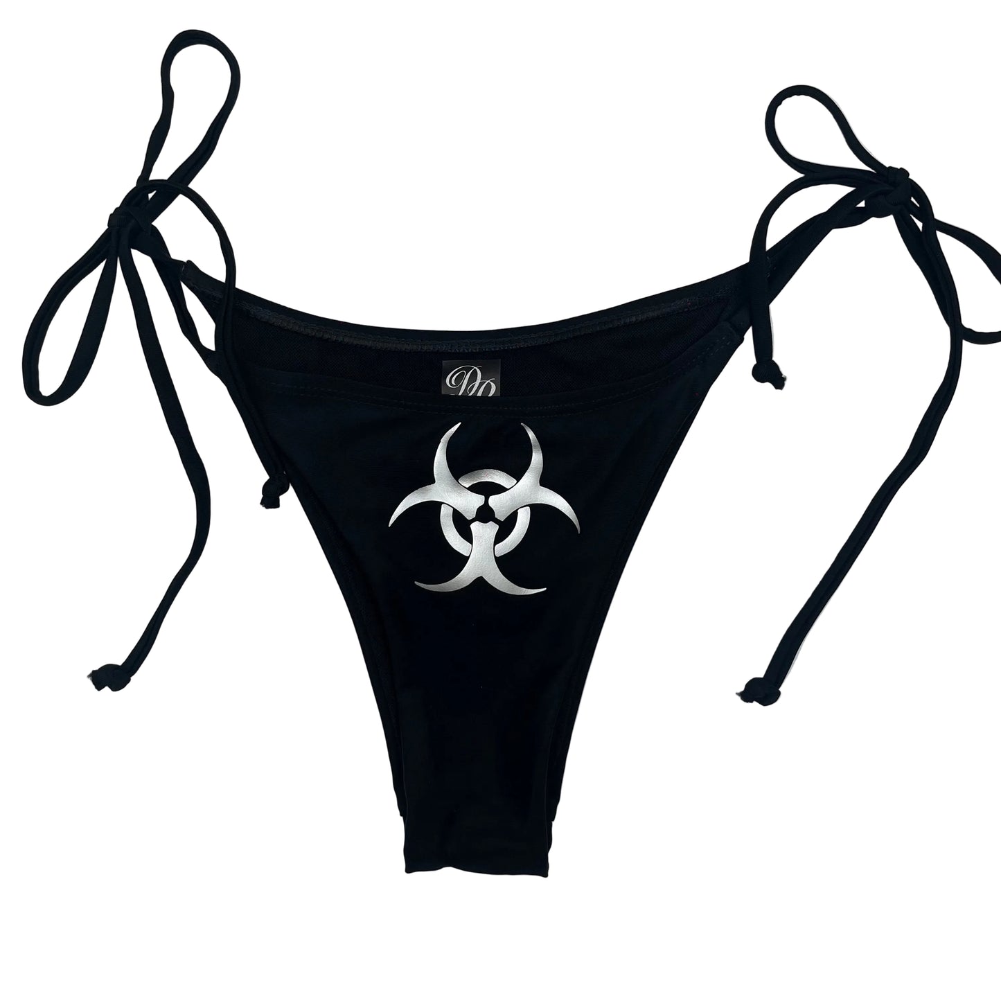 Silver Biohazard Black Bikini Set Charms