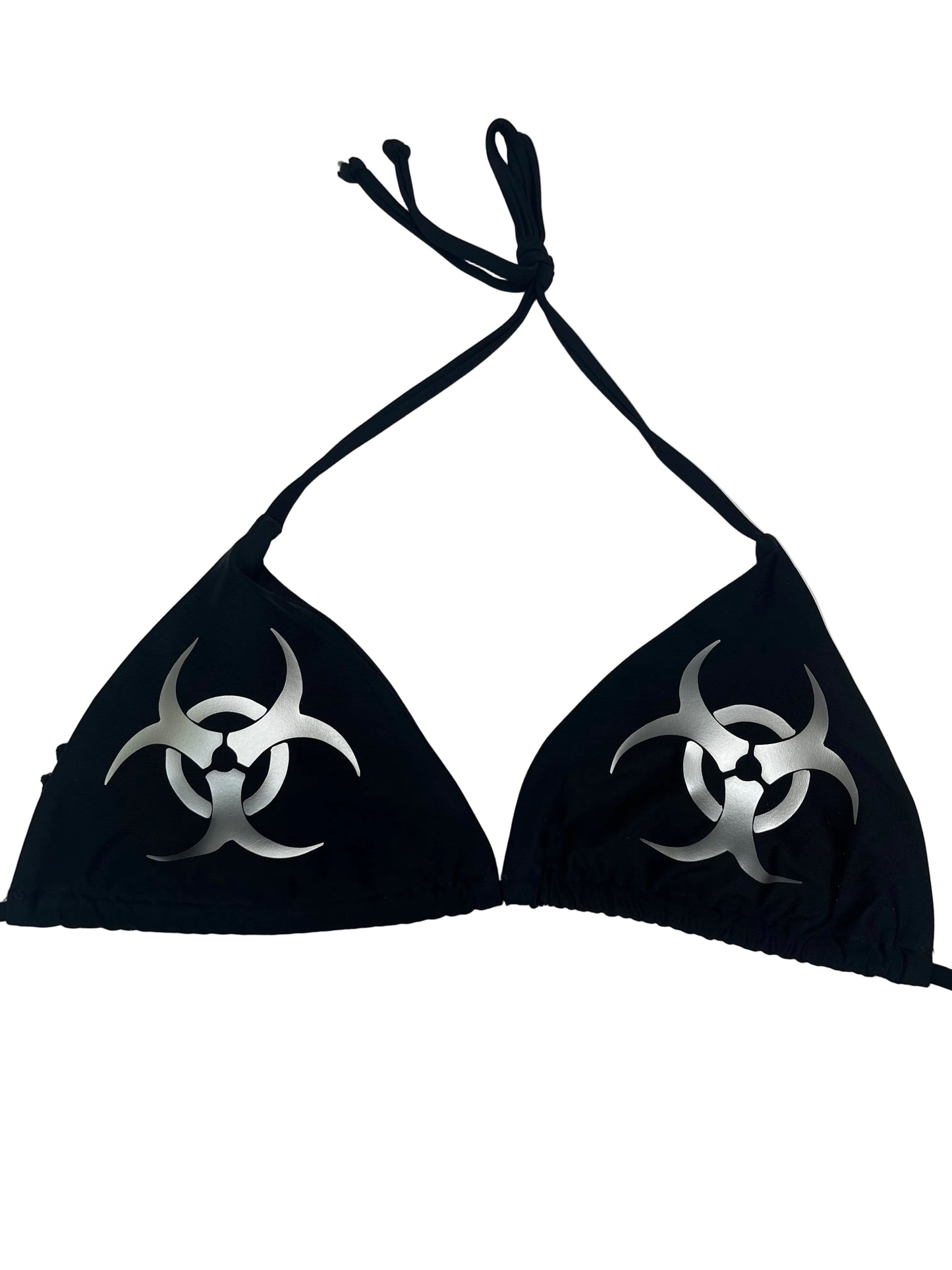 Silver Biohazard Black Bikini Set Charms