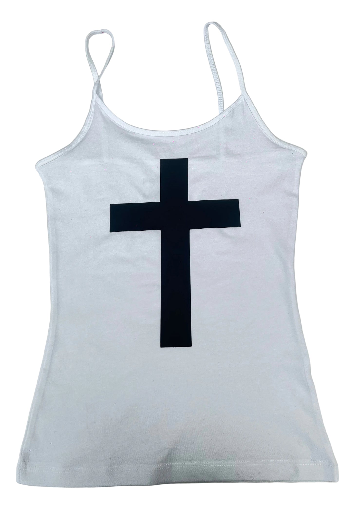 Black Cross Black Grunge Cami Vest Tank Top