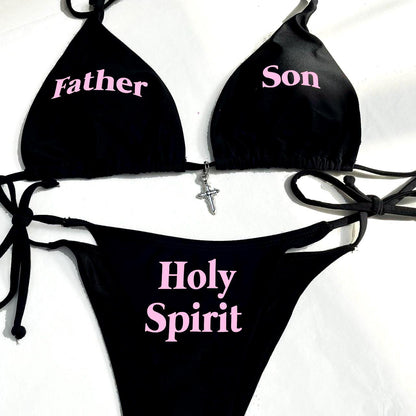 Front View:  Rebellious Holy Spirit Bikini