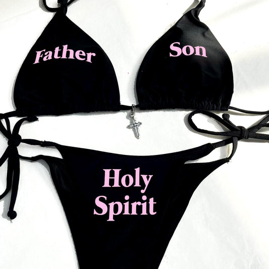 Front View:  Rebellious Holy Spirit Bikini