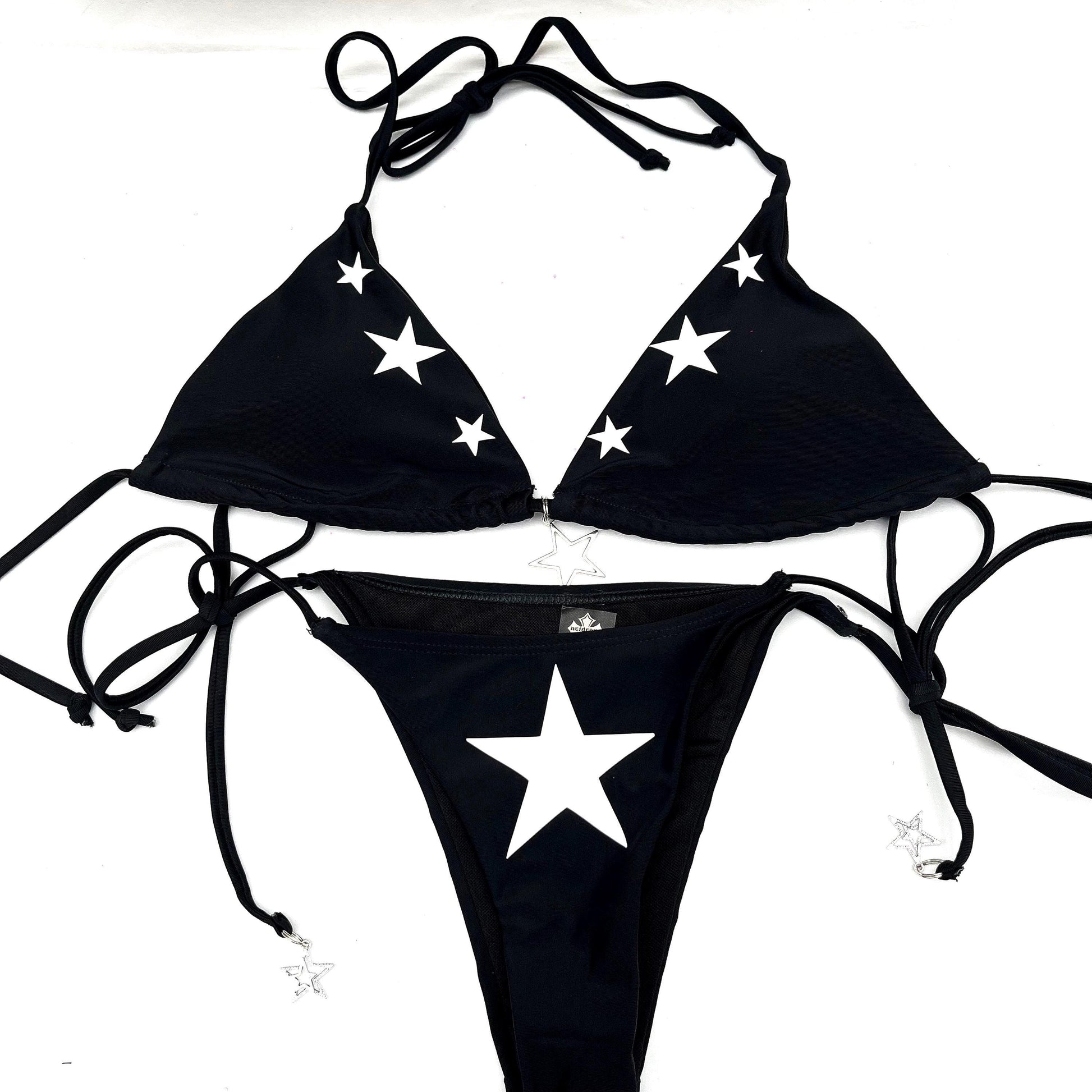 Front View: Y2K Star Bikini Set